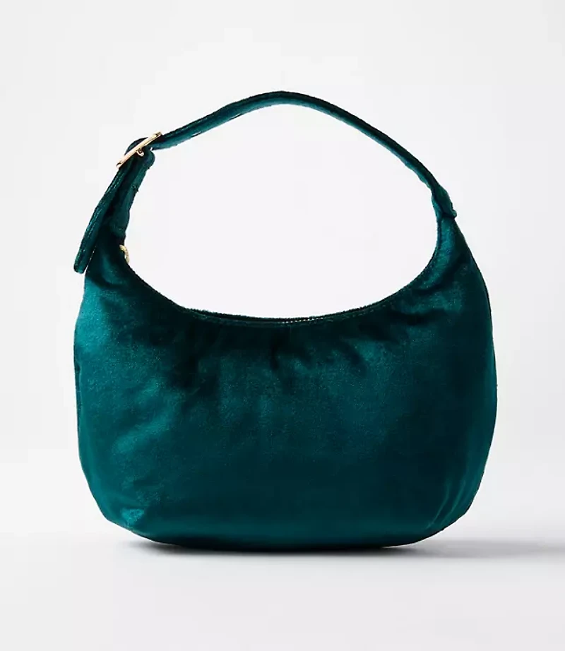 Velvet Top Handle Bag