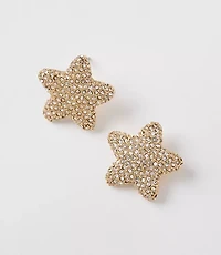 Sparkle Puffy Star Stud Earrings