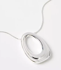LOFT Versa Open Oval Pendant Necklace