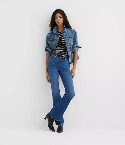 Rivete Petite Mid Rise Boot Jeans Vintage Dark Wash