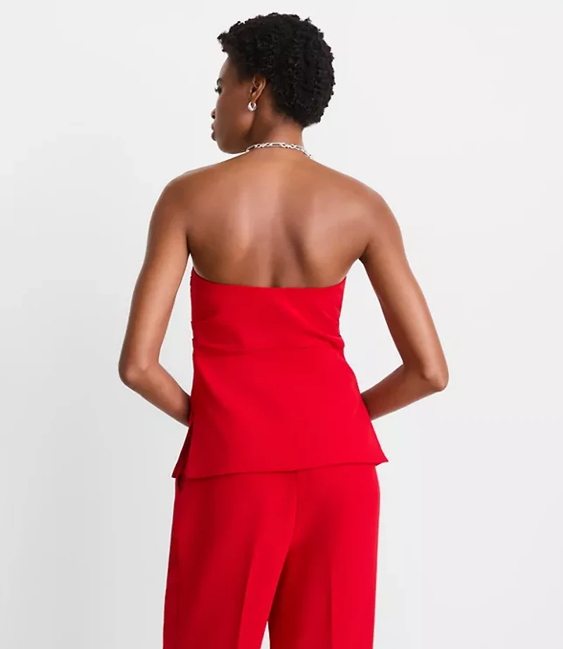 Petite LOFT Versa Crepe Drape Bustier