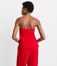 Petite LOFT Versa Crepe Drape Bustier