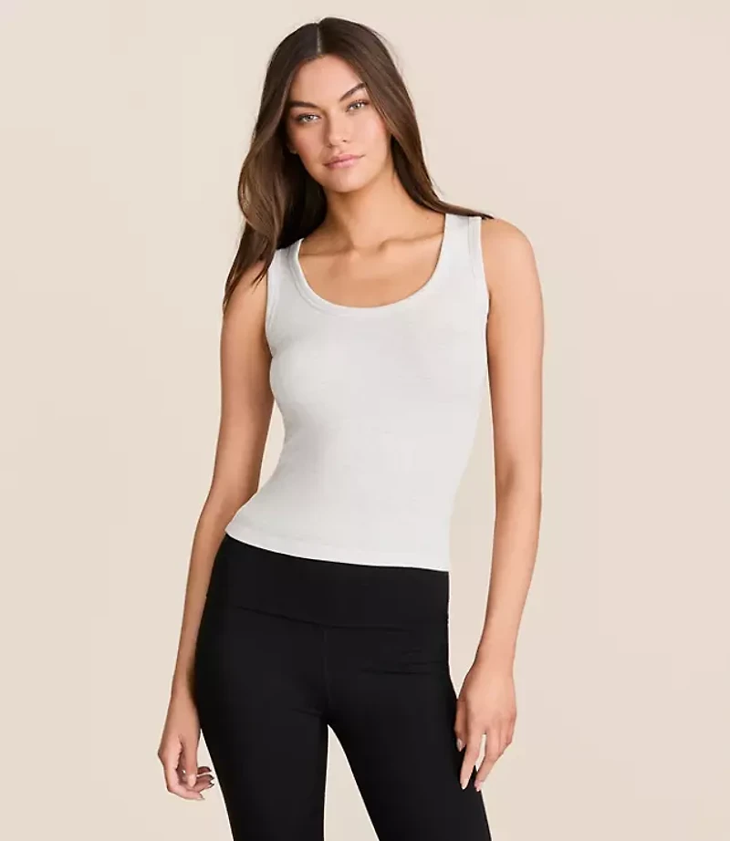 Lou & Grey Heathered Ribbed Tank Top