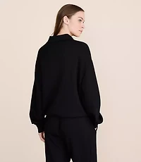 Lou & Grey Cinched Scubasoft Half Zip Top