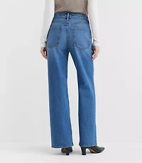 Rivete Curvy High Rise Wide Leg Jeans Vintage Dark Wash