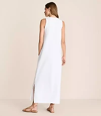Lou & Grey Seersucker Tank Midi Pocket Dress