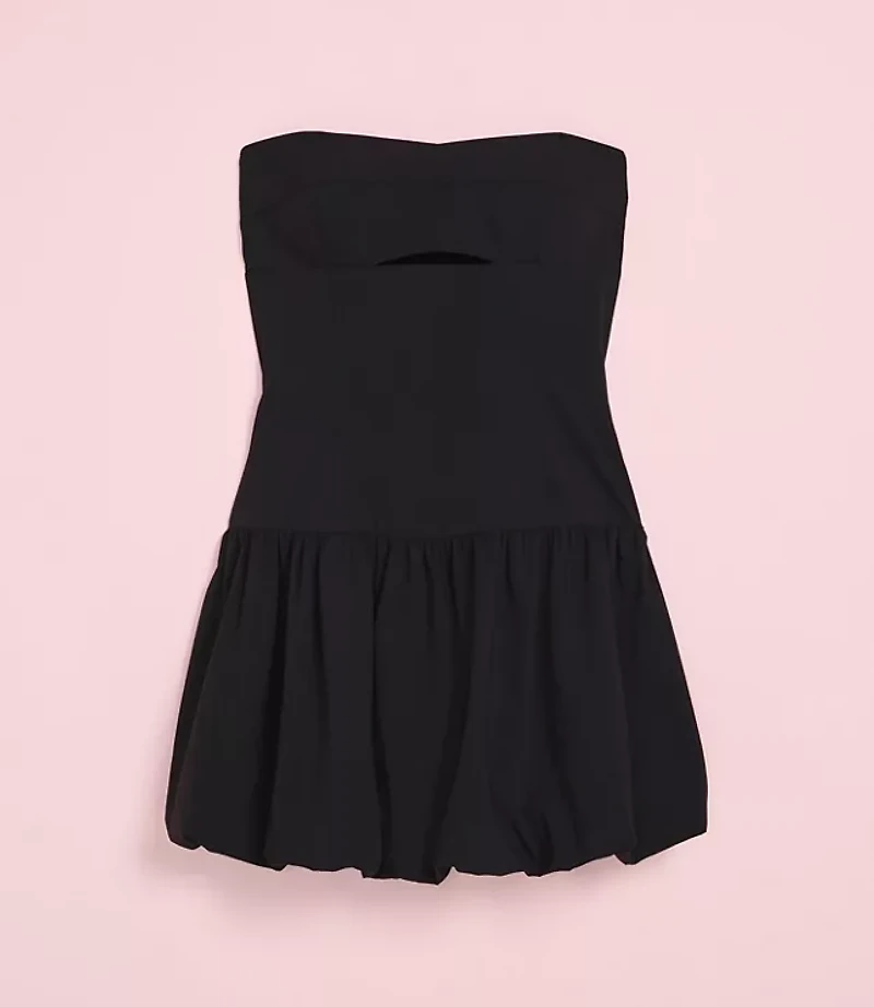 Lately Cutout Bubble Strapless Mini Dress