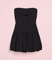 Lately Cutout Bubble Strapless Mini Dress