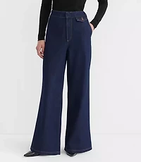 Curvy High Rise Trouser Jeans Dark Rinse