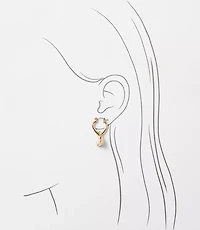 Heart Hoop Earring Set