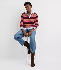 Rugby Stripe Polo Top