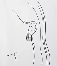 LOFT Versa Oversized Bean Stud Earrings