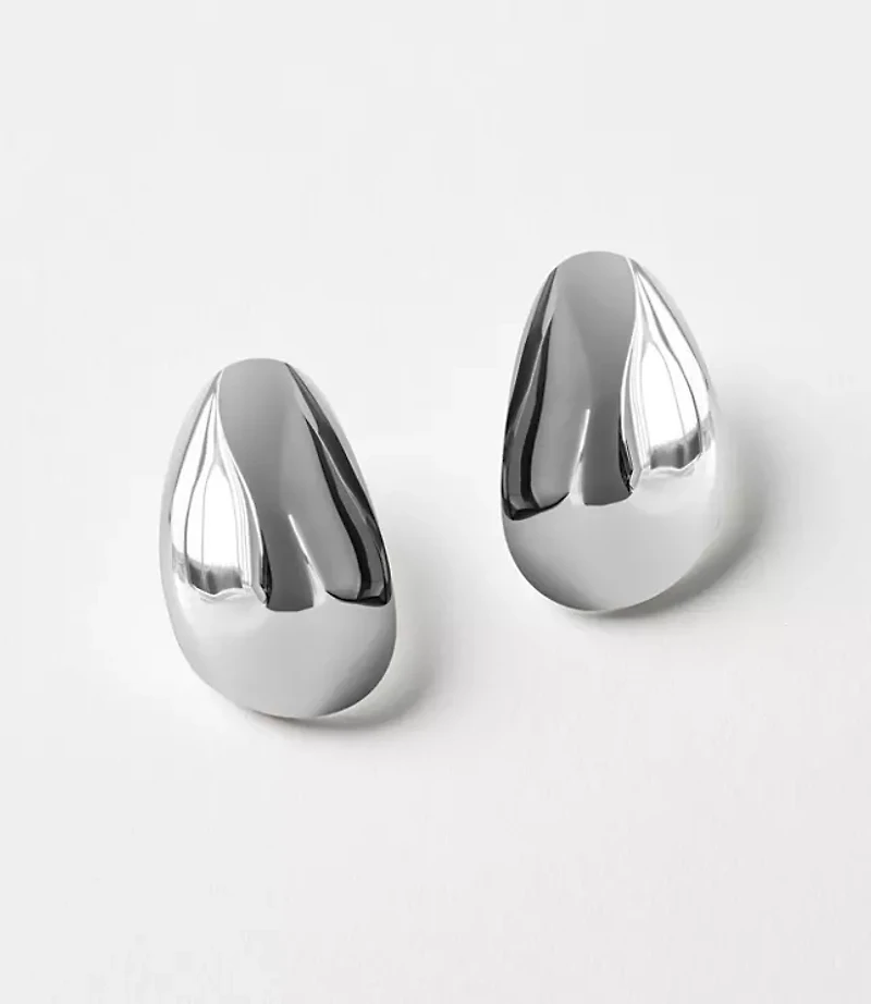 LOFT Versa Oversized Bean Stud Earrings