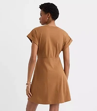 Seamed Mini Tee Dress