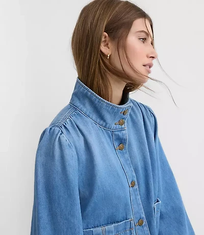 Denim Swing Jacket Luxe Indigo Wash