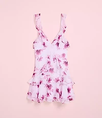 Lately Floral Ruffle Mini Dress
