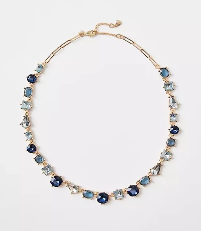 Mixed Crystal Statement Necklace