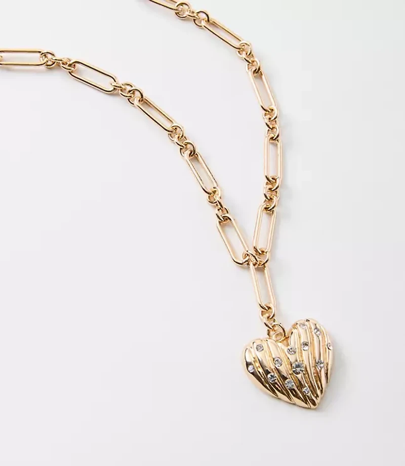 Sparkle Heart Pendant Necklace