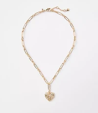 Sparkle Heart Pendant Necklace