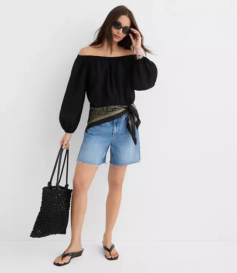 Textured Off The Shoulder Blouse