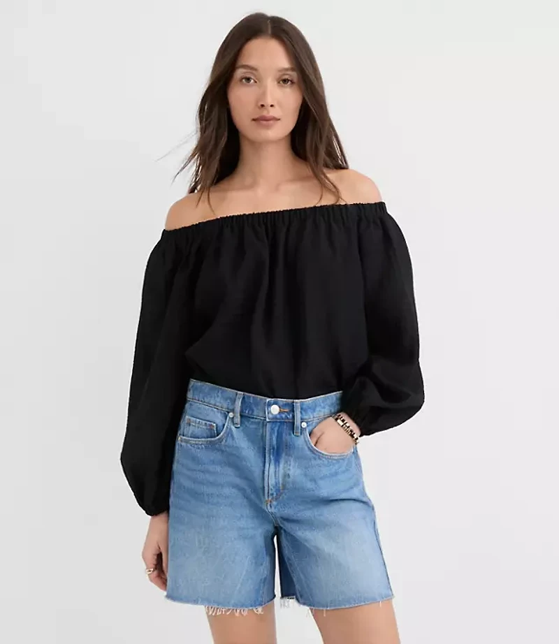 Textured Off The Shoulder Blouse