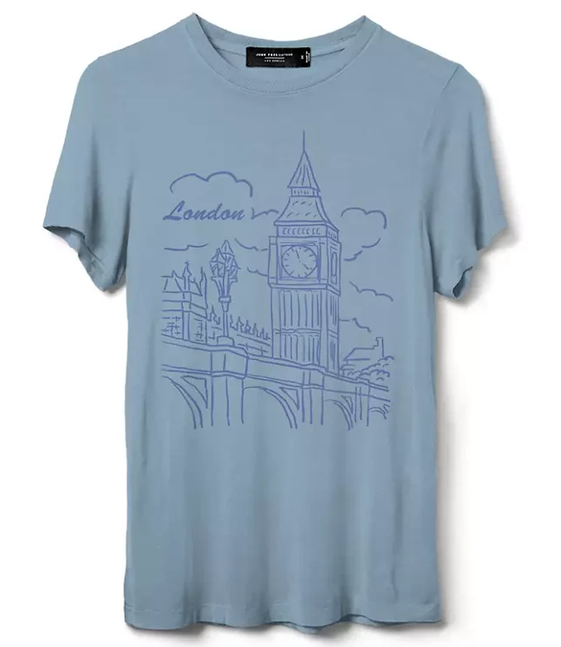 Junk Food London Big Ben Vintage Tissue Tee
