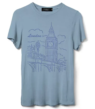 Junk Food London Big Ben Vintage Tissue Tee