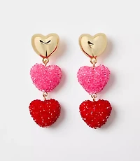 Ombre Heart Drop Earrings