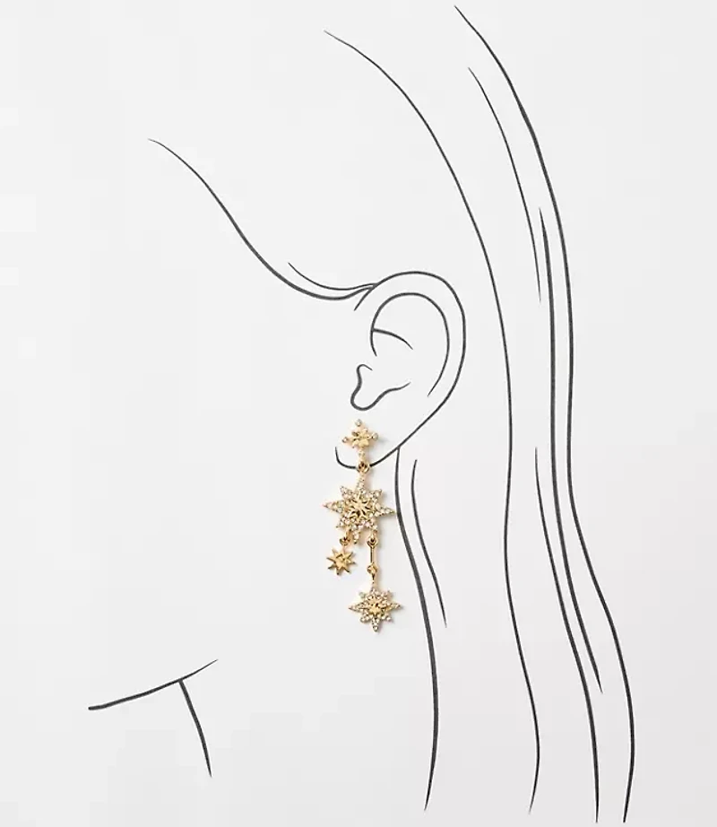 Shooting Star Drop Earrings