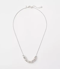 Sparkle Spliced Pull Tie Necklace