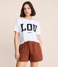 Lou & Grey Washed Twill Shorts