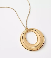 LOFT Versa Open Circle Pendant Necklace