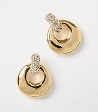 Sparkle Circle Drop Earrings