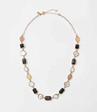 Multifaceted Statement Necklace