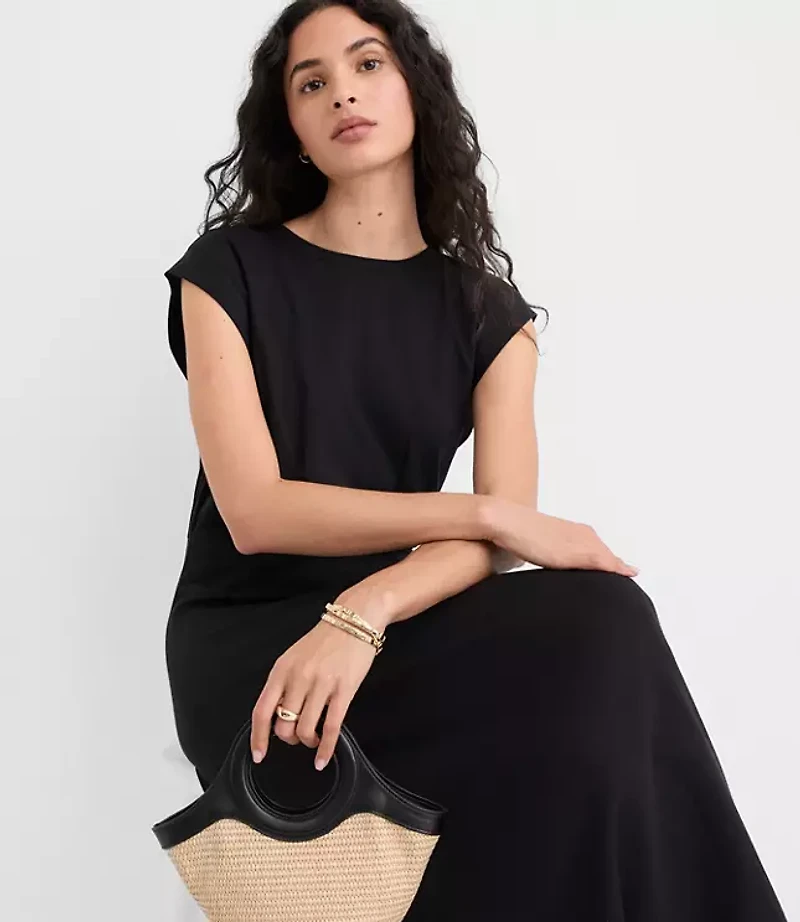 Petite Wedge Tee Midi Dress