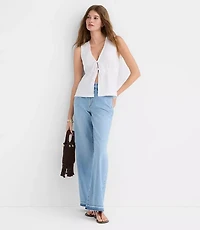 Petite Stitchy Bow Top