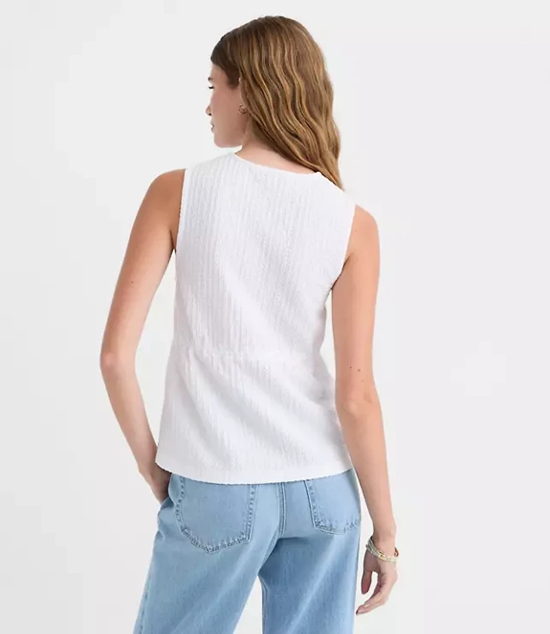 Petite Stitchy Bow Top