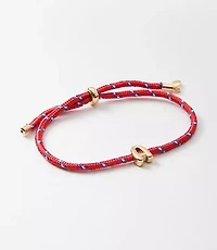 Rope Pull Tie Initial Bracelet
