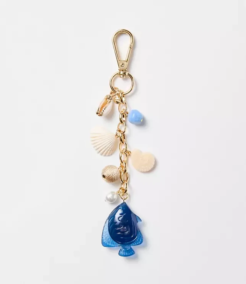 Fish & Seashell Bag Charm