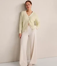 Haven Well Within Garment-Dyed Organic Cotton Shaker Stitch Cardigan