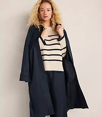 Haven Well Within Organic Cotton Linen Stripe Crewneck