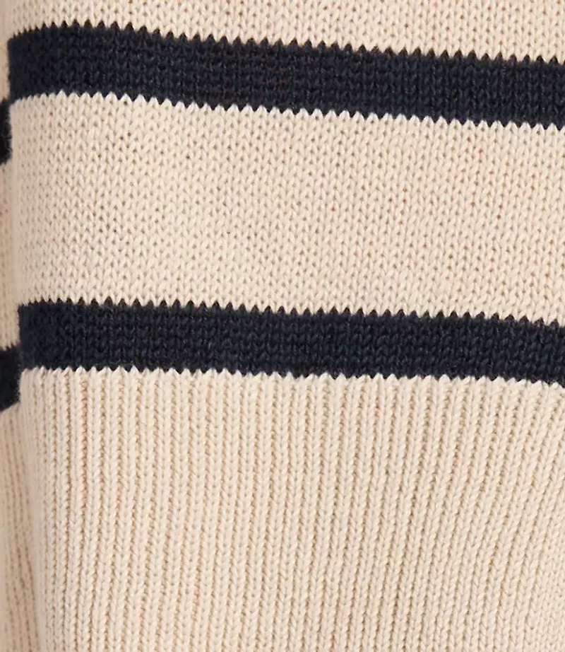 Haven Well Within Organic Cotton Linen Stripe Crewneck