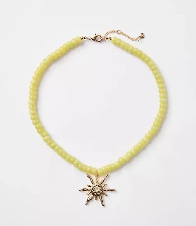 Sun Beaded Necklace