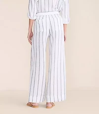 Lou & Grey Striped Triple Cloth Wide Leg Pants