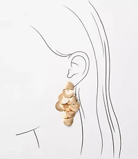 Hammered Chandelier Earrings