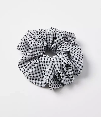 Gingham Scrunchie