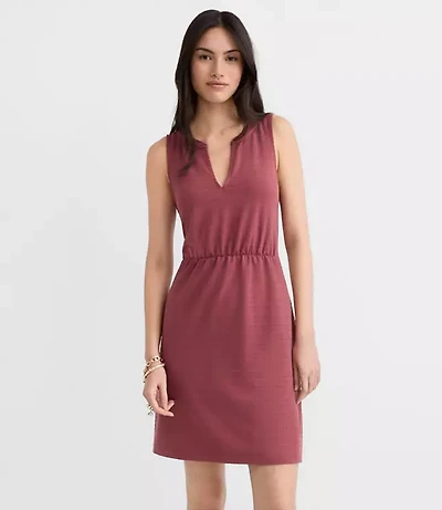 Petite Dotted Jacquard Mini Pocket Dress