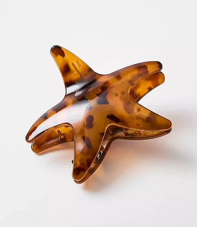 Tortoiseshell Print Starfish Claw Hair Clip