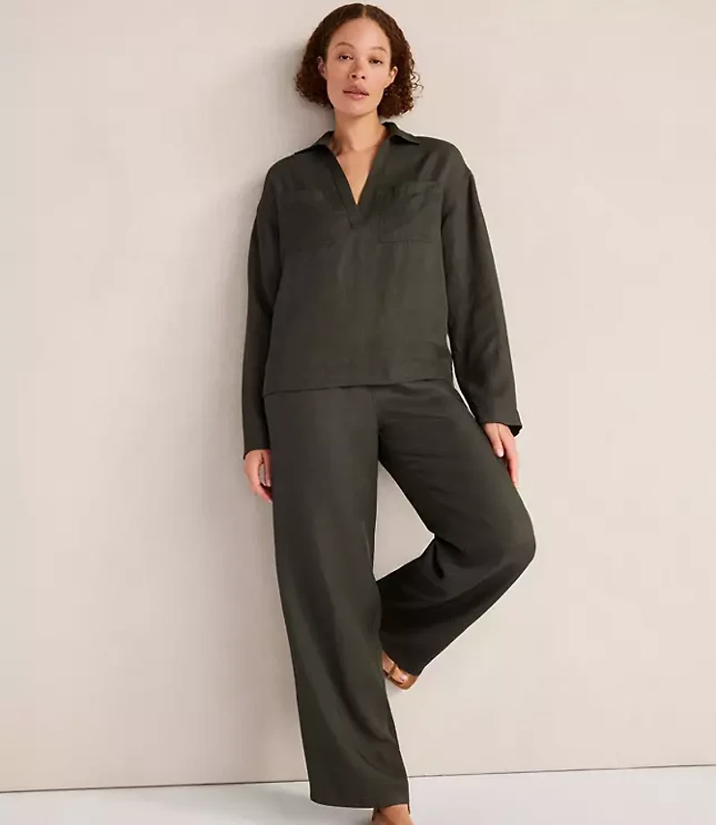 Haven Well Within Viscose Linen Boxy Top