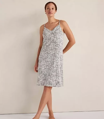 Haven Well Within Organic Cotton Jersey Pebble Print Sleep Dress